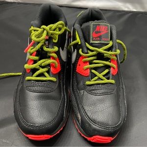NIke Air Max 90 Kids LTR PS Black/Green/Orange DC2101-001 Size US 3Y 2020